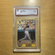 1987 Topps Barry Bonds #320 Pirates HOF ROOKIE “ERROR CARD” RARE SGS 6.5 EX-MT+ . rookie card picture