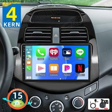 Autoradio 64 GB Android 15 GPS Navi CarPlay SWC KAM per Chevrolet Spark 2010-2014