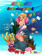 Mermaid Coloring Book for Kids: Mermaid Coloring Pages, Ages 4-8, Stress Relievi