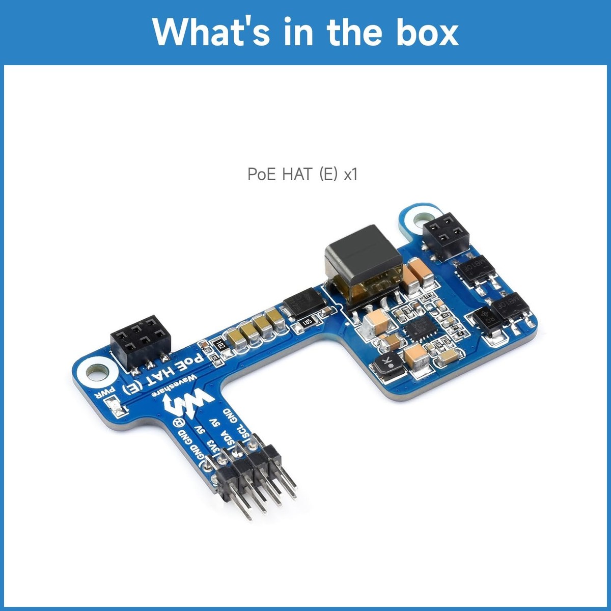 POE Expansion Board Raspberry Pi 3B+ 4B IEEE 802.3af Power