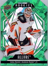 2022-23 Upper Deck Allure #119 Lukas Dostal Green Rainbow #/99