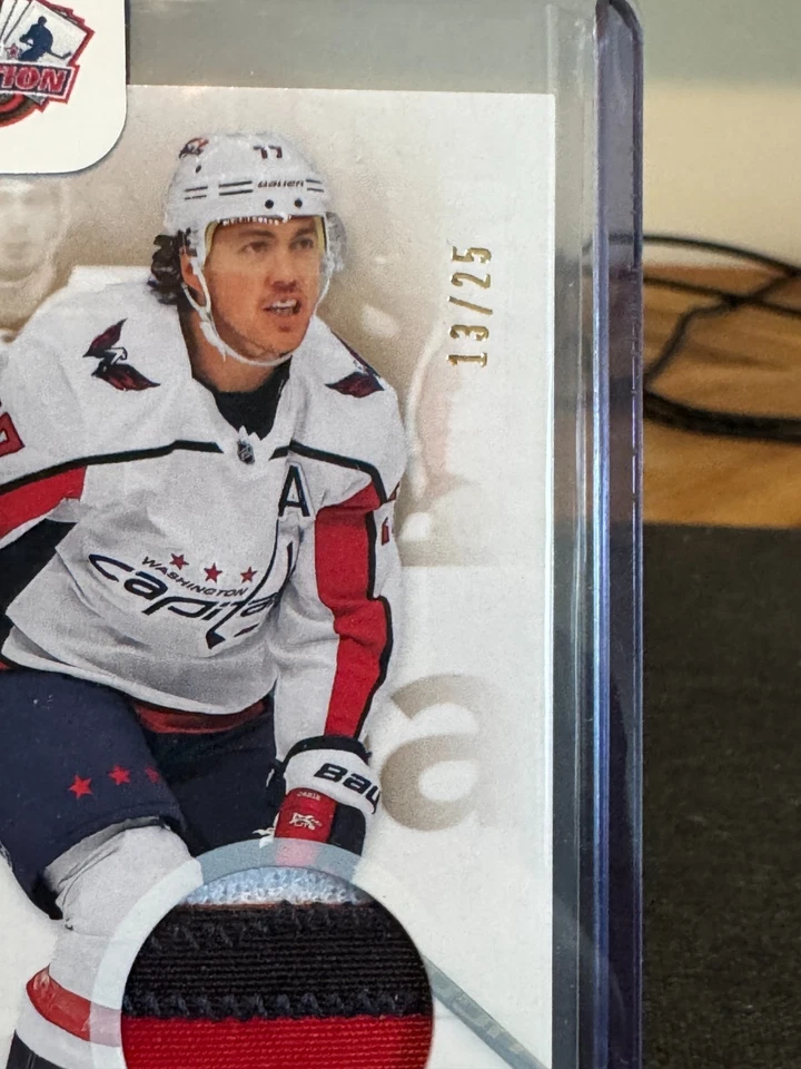 2024-25 Upper Deck SP Game Used GOLD Patch #56 T.J. Oshie 3 Color #13/25 - Image 2 of 4