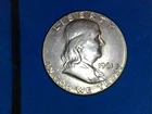 1961 Franklin Half Dollar Circulated Silver 50c Coin Collectible