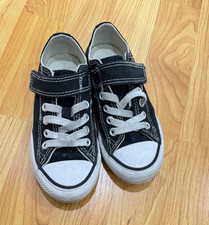Converse Chuck Taylor All Star Kids Low Top Canvas Sneakers Black/White US 11