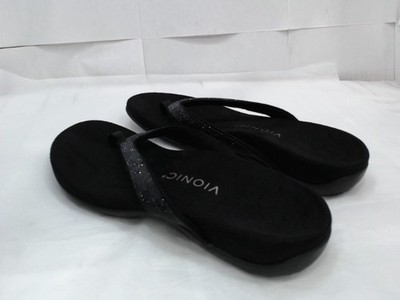 UsedVeryGood - Vionic Womens Dillon Shine, Black Rhinestone, 7