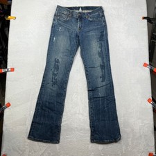 Lucky Brand Sundown Distressed Jeans Women's 4 Denim Bootcut USA Made - 29X32