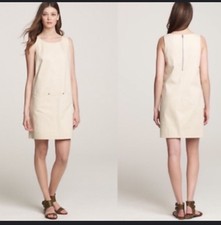 J.Crew Woman’s Sz 2 Cream Urbanite Sleeveless Sheath Dress