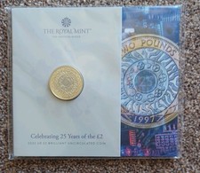 Royal Mint £2 Coin 2022 Celebrating 25 Years Of The £2 Brilliant Uncirculated