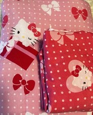 Sanrio Hello Kitty Comforter Set Twin Reversible Fitted And Flat Sheet 2012