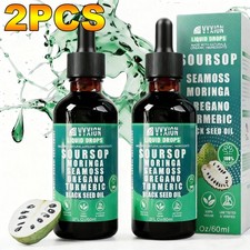 Soursop Bitters Liquid Drops 10-in-1 with Nori, Moringa, Turmeric, Black Seed