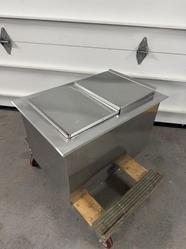 Commercial Stainless Steel Drop-In Ice Bin Chest Sliding Door Drop-In 8 Circuit