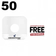 50 COS Paper Record Inner Sleeves Round Corners /w Hole 10" Vinyl Record **3D
