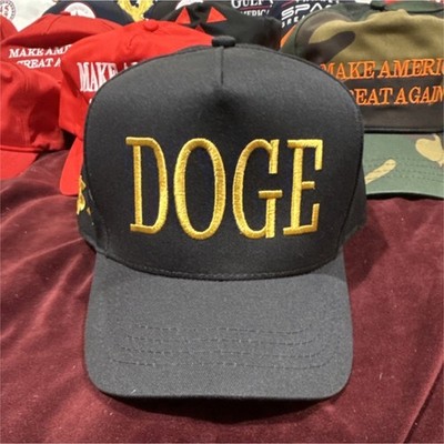 Official Cali-Fame Headwear DOGE Black Snapback Gold Embroidery Hat $$$
