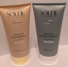 Soleil HydroLine Moroccan Shampoo  Conditioner Set Paraben-Free 175ml