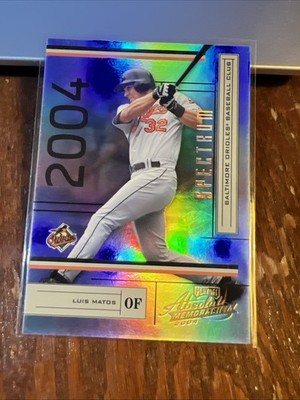 Luis Matos 2004 Absolute Memorabilia Spectrum Gold #32 /50 Orioles NM-MT
