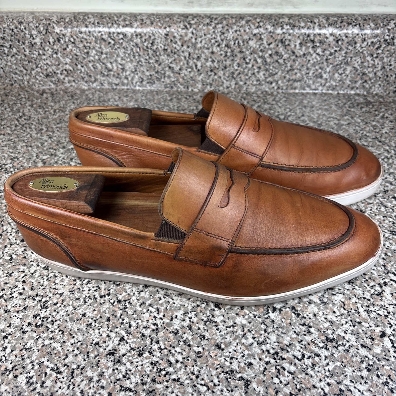 Allen Edmonds Randolph 5380 Chili Leather Penny Loafers Dress Sneakers 10.5EEE