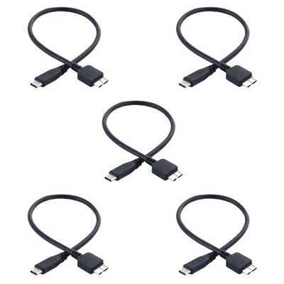 5X Festplatten Kabel, USB 3.1 Typ-C Stecker auf USB 3.0 Micro-B Stecker Dat6326