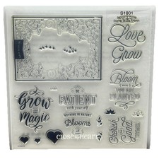 Close To My Heart Bloom Grow My Acrylix Decorative Stamp of Month S1801 CTMH
