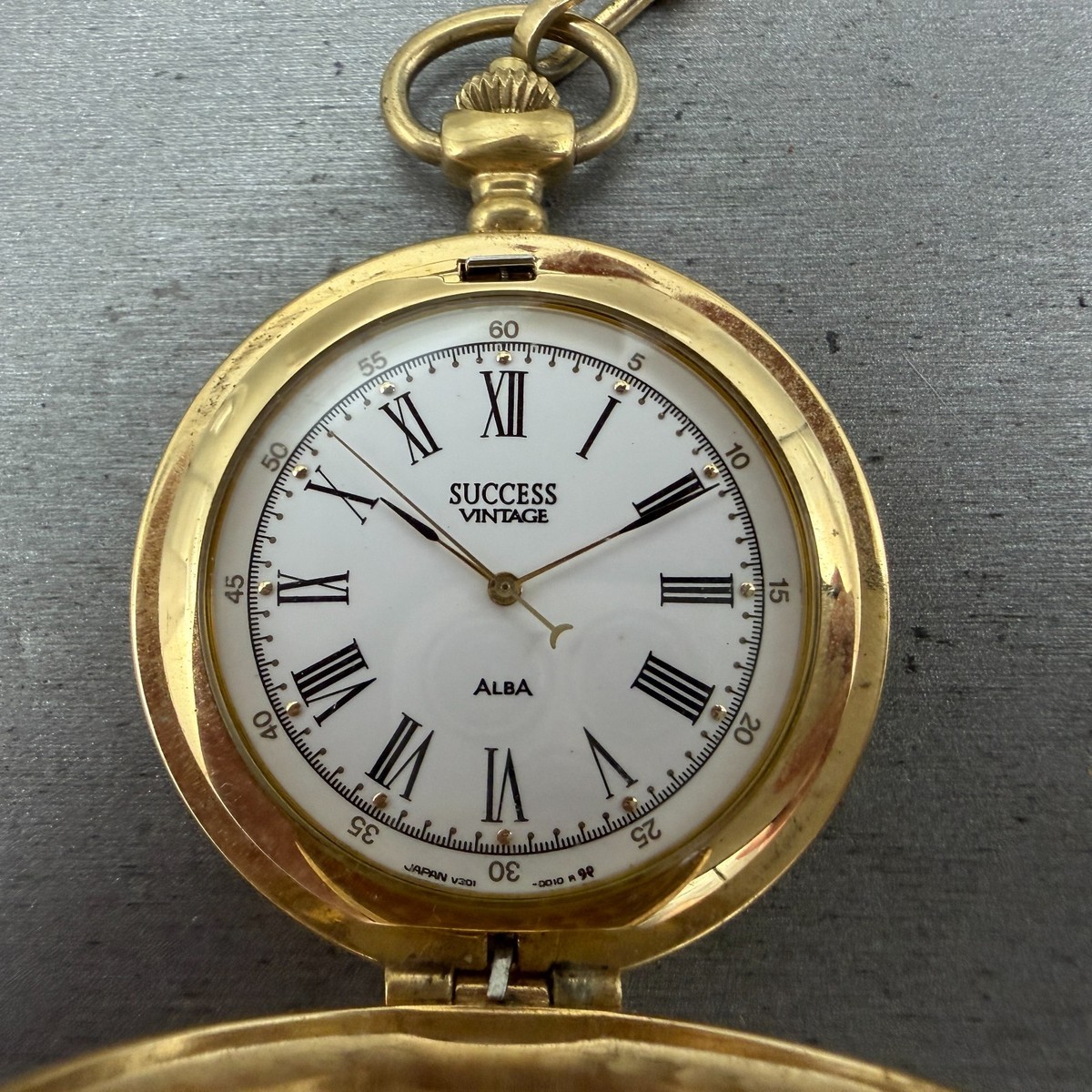 『実働・美品』SEIKO セイコー ALBA サクセスヴィンテージ懐中時計80s 美品 稼働品》 セイコー アルバ サクセスヴィンテージ 懐中時計