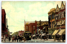Alliance Ohio OH Street View Buildings Horse Buggy Antique Vintage Postcard 1911