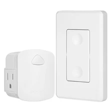 DEWENWILS Remote Control Outlet Wireless Wall Switch, 15A/1875W Wireless Light S