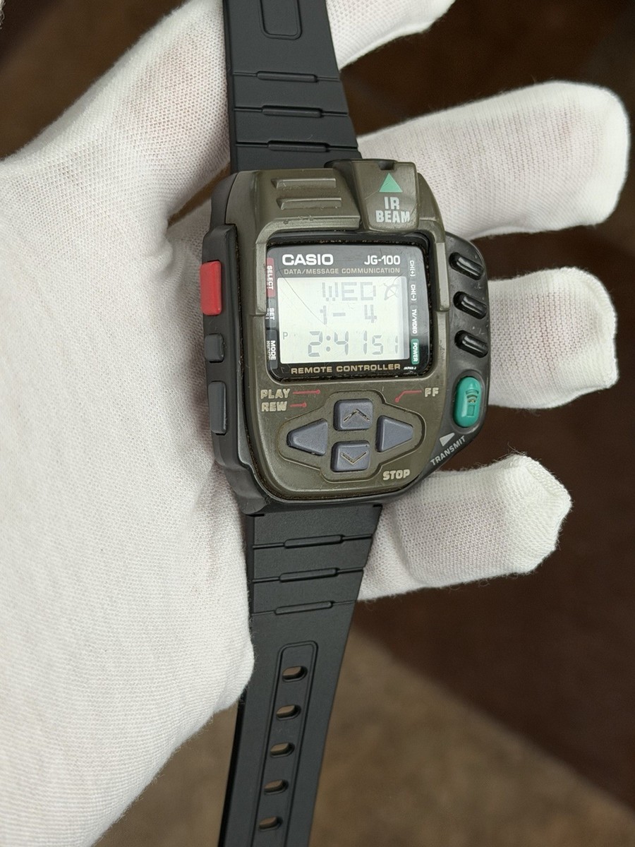 Rare Vintage Casio Super Cyber Cross JG-100 Men's Digital Game