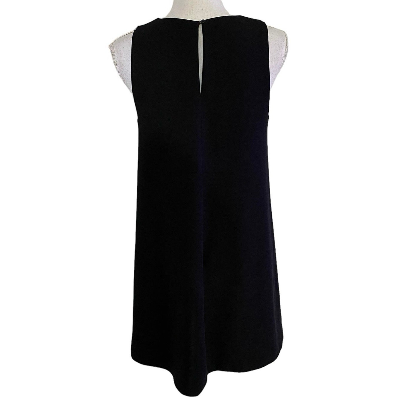 Zara Size S Little Black Dress LBD Mini Swing Sleeveless thumbnail 2