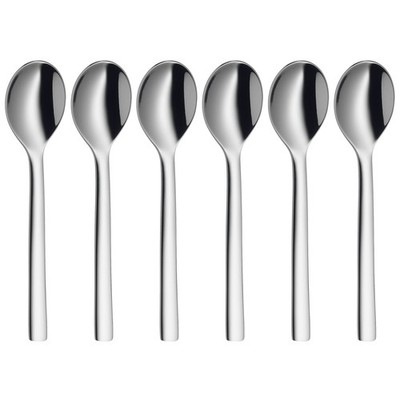 Nuova Set of 6 Coffee Spoons 11 cm Cromargan Polished Stainless Steel Dishwas...
