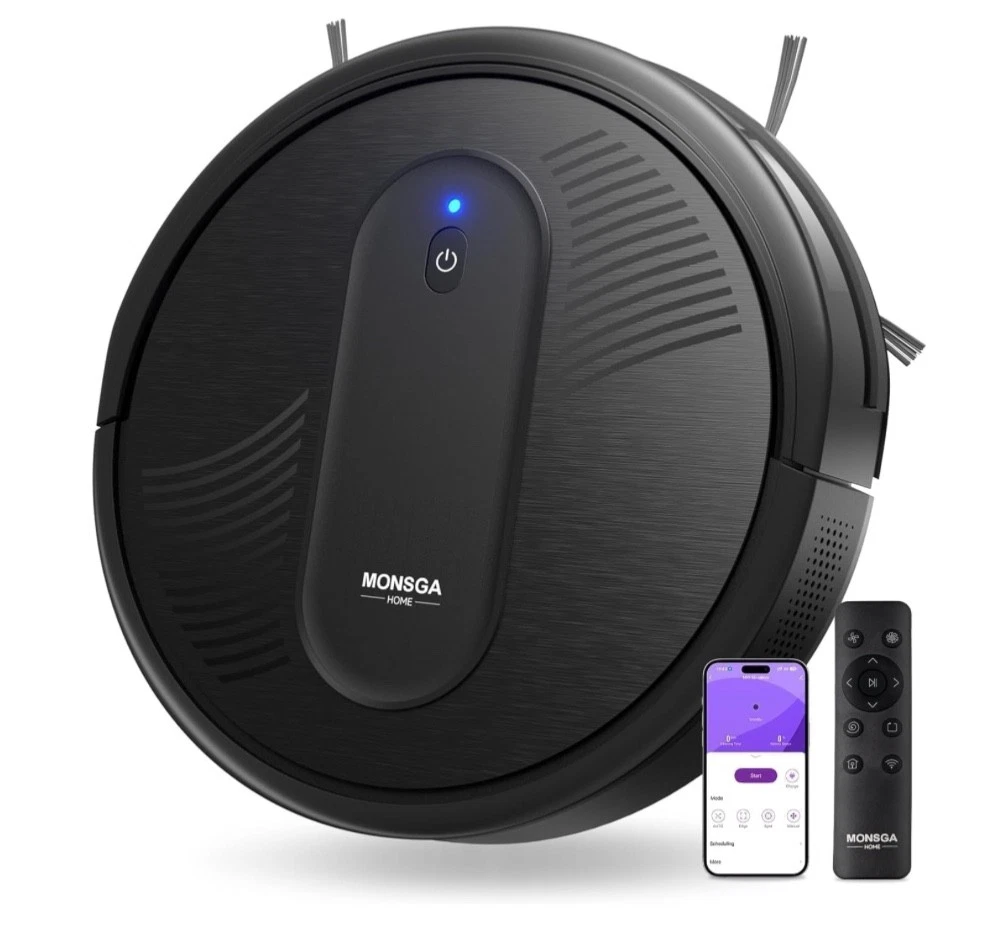 MONSGA Robot Vacuum Cleaner, 4000Pa Powerful Suction Robotic Vacuum, 3.2" Super-
Opens in a new wind