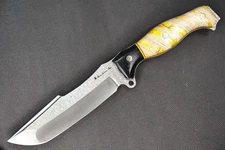 Busse Custom P&L Statement .215" Ground Hammered/Satin INFI, G-rexed Marble
