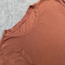 Vuori Strato Tech Tee Mens Medium Rust Heather V126 Short Sleeve T-Shirt Casual