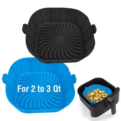 Air Fryer Silicone Liners for 2 to 3 QT Small Air Fryers Non-Stick Reusable S...