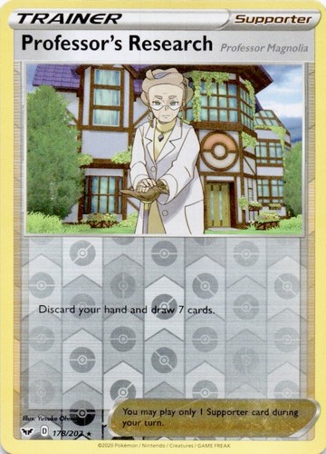 Professor's Research (Magnolia) 178/202 Sword & Shield Pokemon Reverse Holo LP