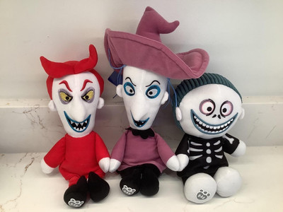 BUILD A BEAR NIGHTMARE BEFORE CHRISTMAS LOCK SHOCK & BARREL NEU MIT ETIKETT US EXKLUSIV