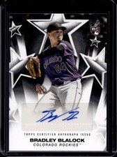 2025 Topps Bradley Blalock Baseball Stars Auto Autograph RC #BSA-BBL Rockies