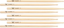 Vater American Hickory Drumsticks - Los Angeles 5A, 4-pack (3-pack) Bundle