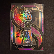 2025 Select Kiki Iriafen WNBA Mystics #102 Premier Purple Prizm RC /99 - Rookie