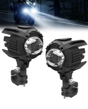 15000LM Motorcycle LED Auxiliary Lights, 60W White Spot Light with Mount