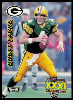 1997 Playoff Green Bay Packers Super Sunday Brett Favre 7 Green Bay Packers