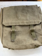 Post WW2 Belgium Army Bag Made With British Canvas