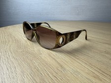 Christian Dior Vintage Oversized Sunglasses Brown Gradient - Rare Logo Cut