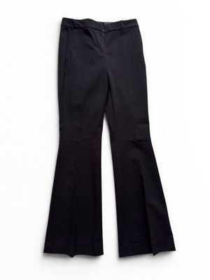 NWT White House Black Market Piper Flare Pants Black Size 2R