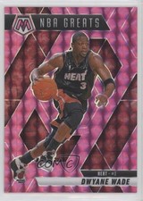 2024-25 Panini Mosaic NBA Greats Pink Prizm 146/175 Dwyane Wade #300 HOF 1bi0