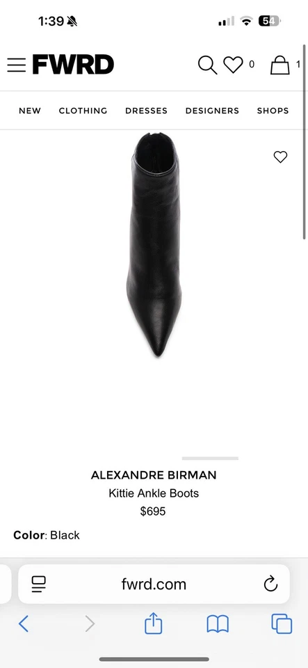 ALEXANDRE BIRMAN Charol Gatito Botines Botas Talla 39 Foto 3 de 4