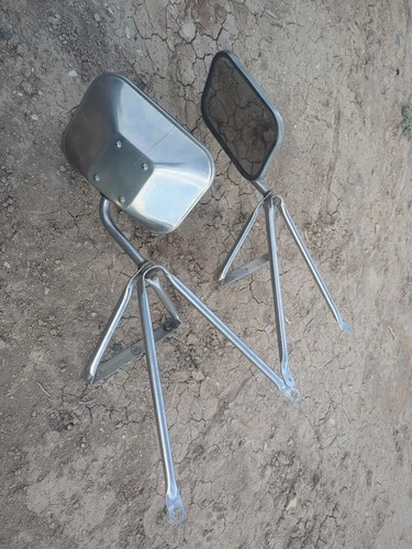 1977 FORD F350 LEFT & RIGHT WEST COAST STYLE CHROME SIDE VIEW DOOR MIRRORS OEM