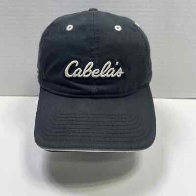 Cabelas 30th Anniversary Hat 1961-2011 Black Strap Back Dad Hat Distressed Fade
