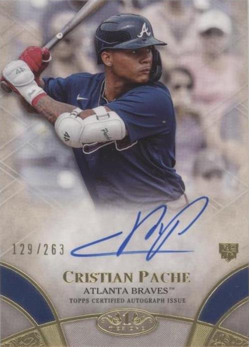 2021 Topps Tier One - Cristian Pache #BOA-CP - 1 of 1