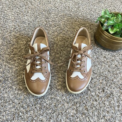 ECCO Women's Classic Golf Spikeless Leather Shoe Oxford Wingtip EU 37 US 