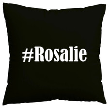 Kissenbezug #Rosalie I love Rosalie Schwarz 158547