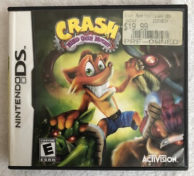 Crash Mind Over Mutant - Nintendo DS - ***Case And Instructions